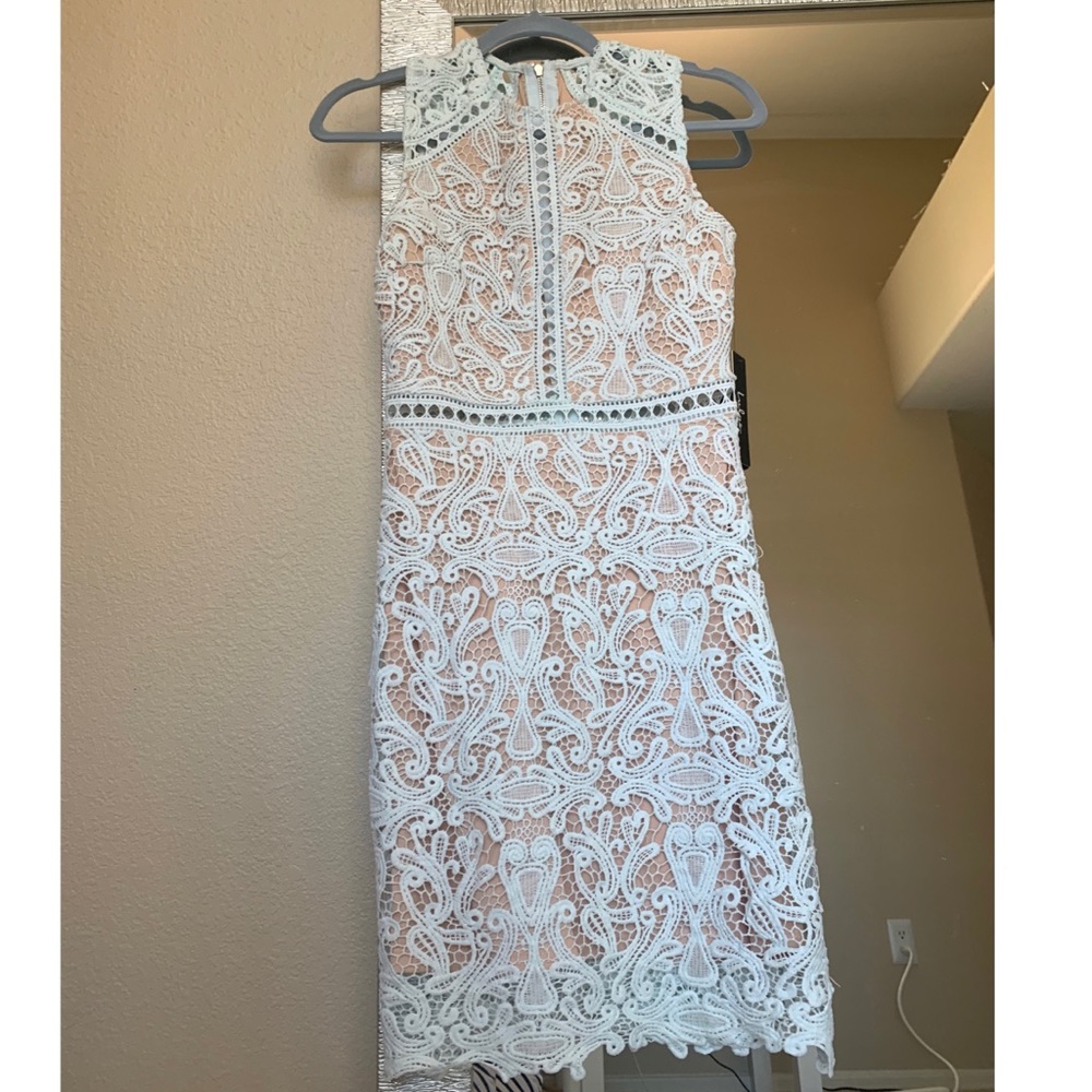 Lulus light blue lace dress size xs